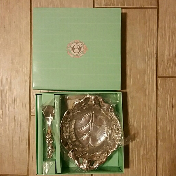 Arthur Court Designs Pewter Baby Bowl and Spoon - Picture 1 of 2